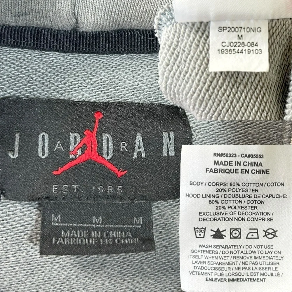Air Jordan - Men’s ‘Sport DNA’ Hoodie in 'DIY Smoke Gray Tie-Dye' - Medium